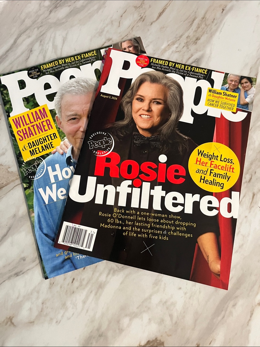 Rosie & Shatner Twin Issues People Magazine